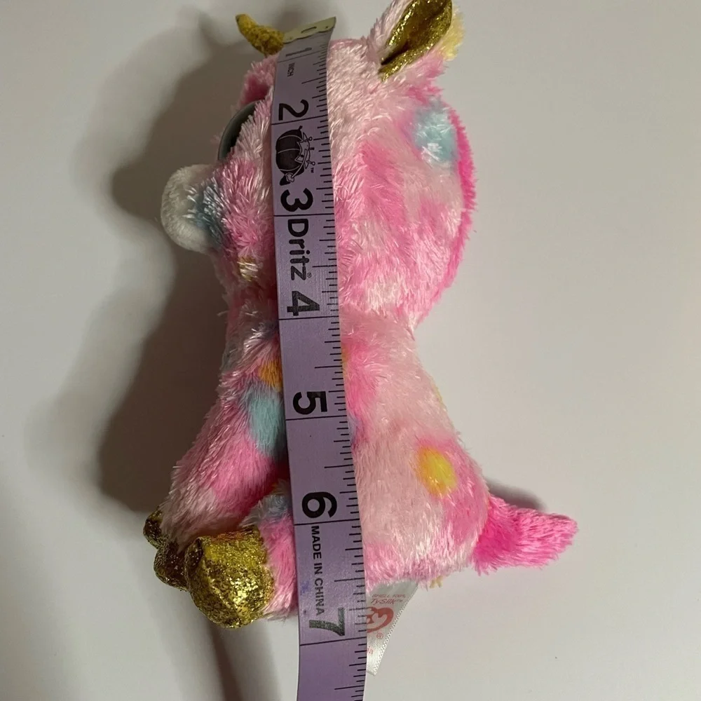 Ty Beanie Boos Fantasia Multicolor Unicorn reg stuffed animal plush